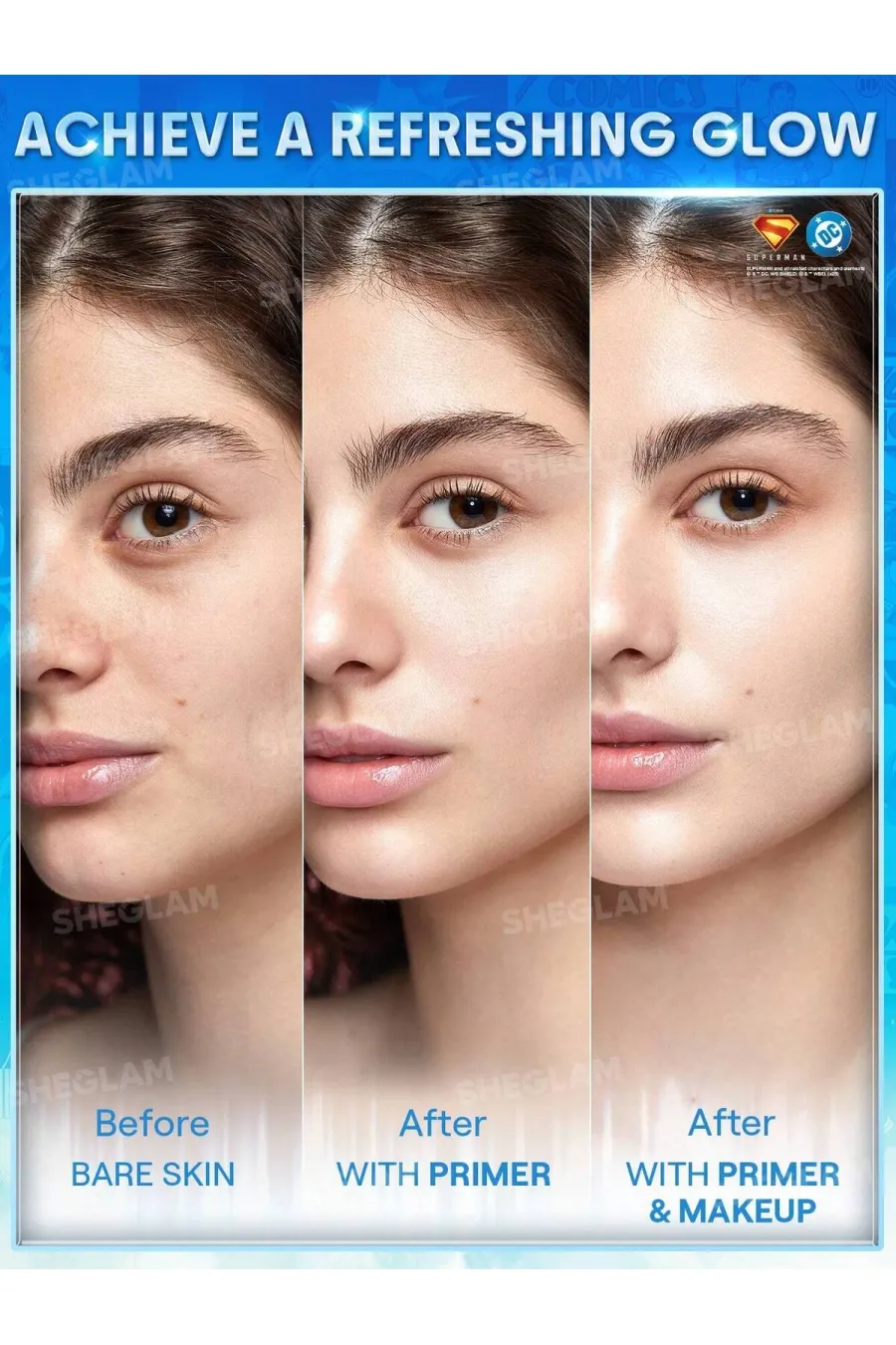 ویژگیهای پرایمر خنک کننده و آبرسان صورت سوپرمن شیگلم Sheglam ویژگیهای پرایمر خنک کننده و آبرسان صورت سوپرمن شیگلم Sheglam