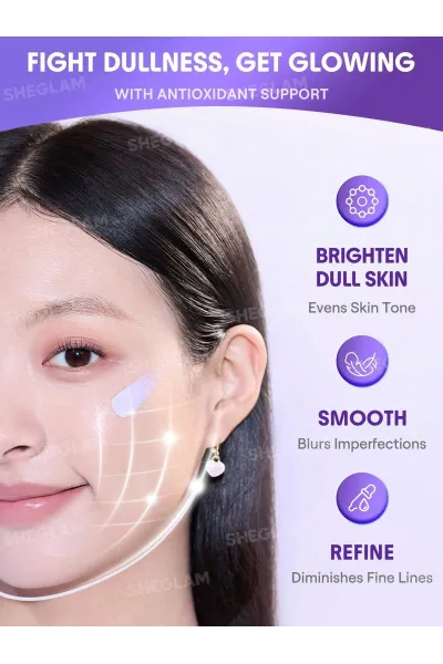  تصویر 4 : Sheglam شیگلم  پرایمر اصلاح کننده رنگ پوست بنفش Even Better Color Correcting Primer  