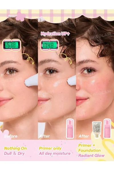  تصویر 3 : پرایمر فومی آبرسان Dream Foam Cloud Pink شیگلم Sheglam 