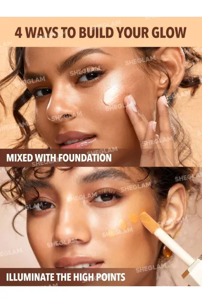  تصویر 3 : Sheglam شیگلم  میکس درخشان کننده کرم‌پودر Sunburst Glow Mixer رنگ Pearly White  