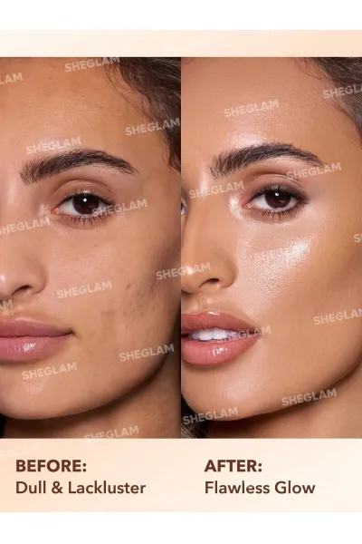  تصویر 2 : Sheglam شیگلم  میکس درخشان کننده کرم‌پودر Sunburst Glow Mixer رنگ Medium Tan Neutral  