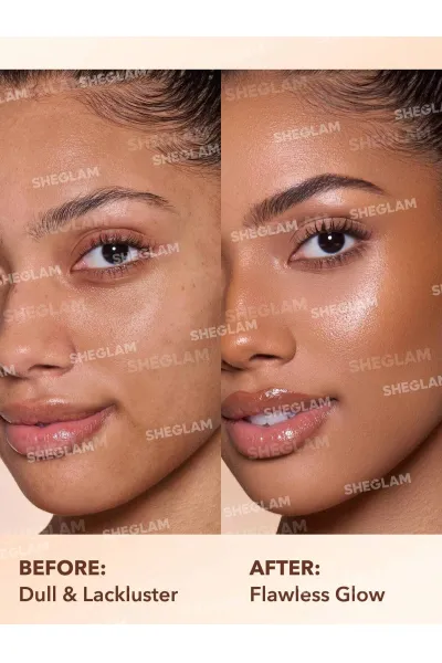  تصویر 4 : Sheglam شیگلم  میکس درخشان کننده کرم‌پودر Sunburst Glow Mixer رنگ Medium Tan Warm  
