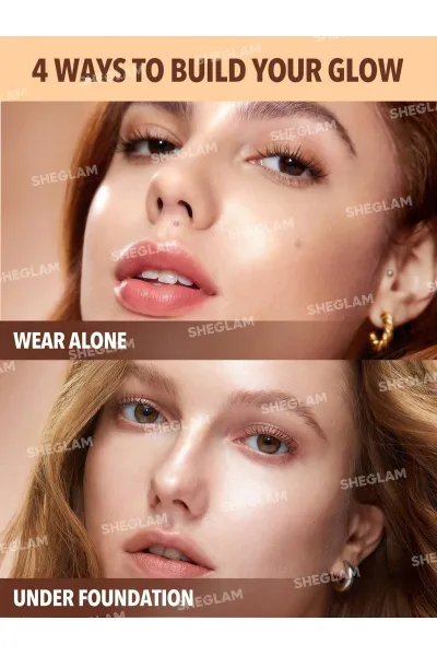  تصویر 2 : Sheglam شیگلم  میکس درخشان کننده کرم‌پودر Sunburst Glow Mixer رنگ Tan Deep Warm  