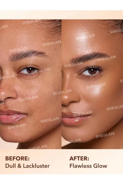  تصویر 4 : Sheglam شیگلم  میکس درخشان کننده کرم‌پودر Sunburst Glow Mixer رنگ Tan Deep Warm  