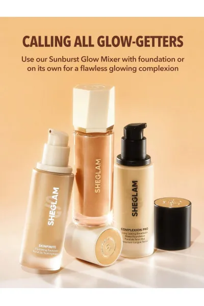  تصویر 8 : Sheglam شیگلم  میکس درخشان کننده کرم‌پودر Sunburst Glow Mixer رنگ Deep Cool  