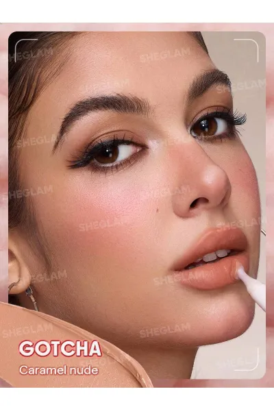  تصویر 6 : Sheglam شیگلم  پاف لیپ مات مخملی رنگ 002 Gotcha  
