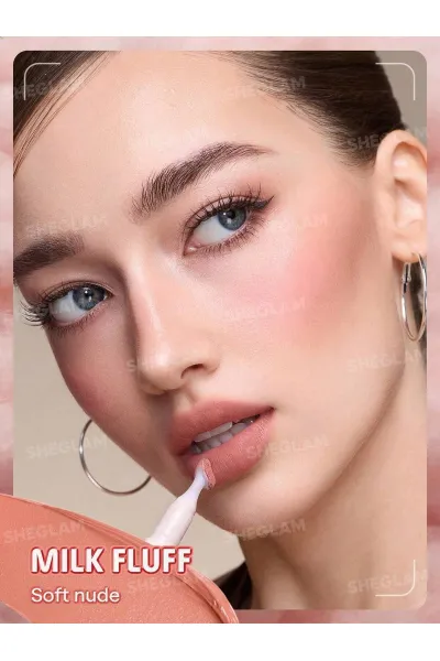  تصویر 5 : Sheglam شیگلم  پاف لیپ مات مخملی رنگ 031 Milk Fluff  