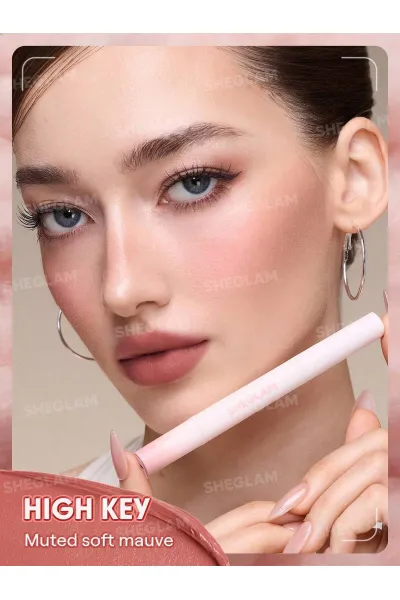  تصویر 3 : Sheglam شیگلم  پاف لیپ مات مخملی رنگ 111 high key  