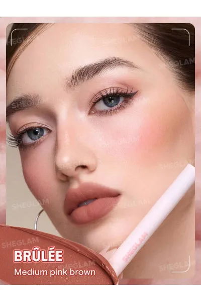  تصویر 3 : Sheglam شیگلم  پاف لیپ مات مخملی رنگ 523 Brûlée  