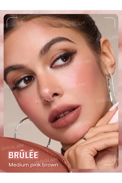  تصویر 6 : Sheglam شیگلم  پاف لیپ مات مخملی رنگ 523 Brûlée  