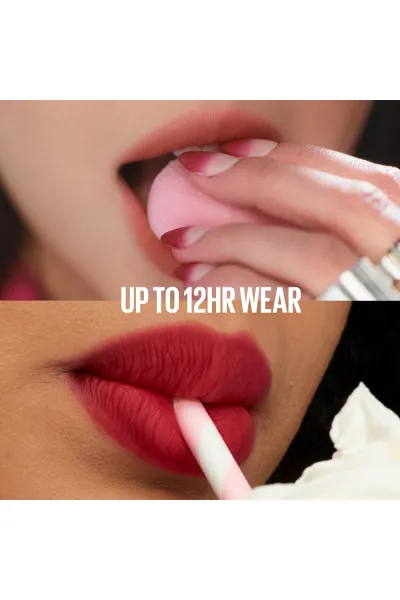  تصویر 5 : تینت لب مات مخملی 12 ساعته مدل Teddy Lip Tint رنگ COFFEE DATE میبلین نیویورک Maybelline New York 