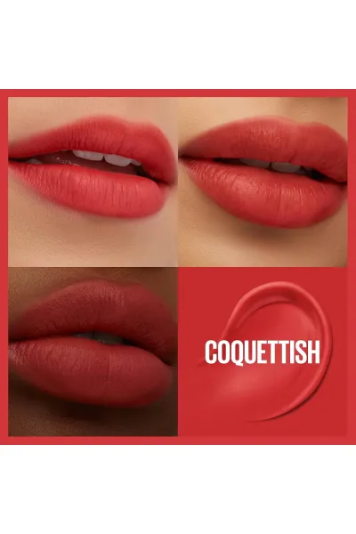 تصویر 1 : Maybelline New York میبلین نیویورک  تینت لب مات مخملی 12 ساعته مدل Teddy Lip Tint رنگ COQUETTISH  