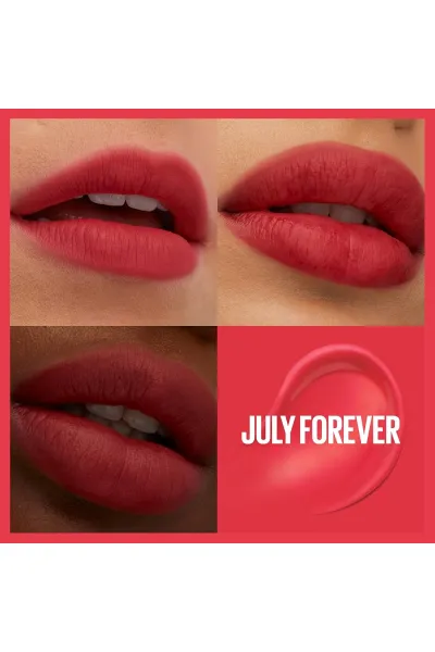  تصویر 1 : Maybelline New York میبلین نیویورک  تینت لب مات مخملی 12 ساعته مدل Teddy Lip Tint رنگ JULY FOREVER  