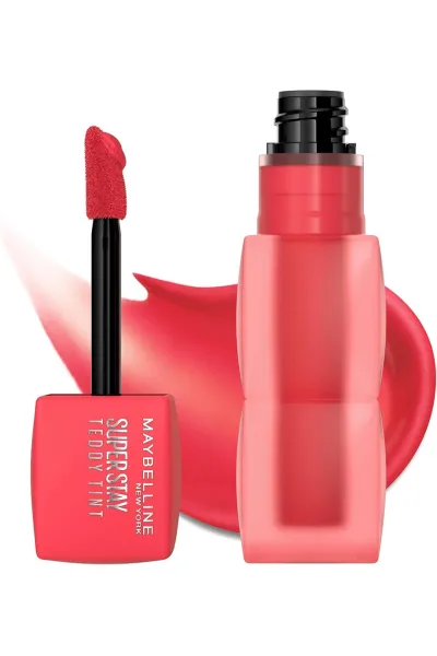  تصویر 7 : Maybelline New York میبلین نیویورک  تینت لب مات مخملی 12 ساعته مدل Teddy Lip Tint رنگ JULY FOREVER  