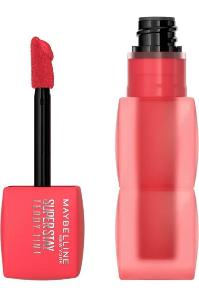 خرید و قیمت تینت لب مات مخملی 12 ساعته مدل Teddy Lip Tint رنگ JULY FOREVER Maybelline New York  میبلین نیویورک اصل