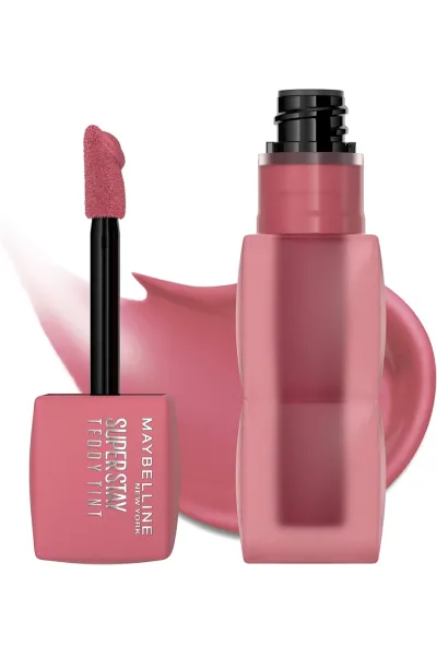  تصویر 7 : Maybelline New York میبلین نیویورک  تینت لب مات مخملی 12 ساعته مدل Teddy Lip Tint رنگ KNEEHIGH  