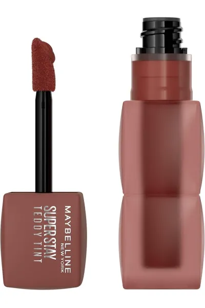 خرید و قیمت تینت لب مات مخملی 12 ساعته مدل Teddy Lip Tint رنگ MASCARA TEAR Maybelline New York  میبلین نیویورک اصل
