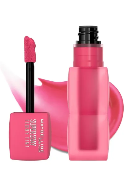  تصویر 7 : Maybelline New York میبلین نیویورک  تینت لب مات مخملی 12 ساعته مدل Teddy Lip Tint رنگ PINKY PROMISE  