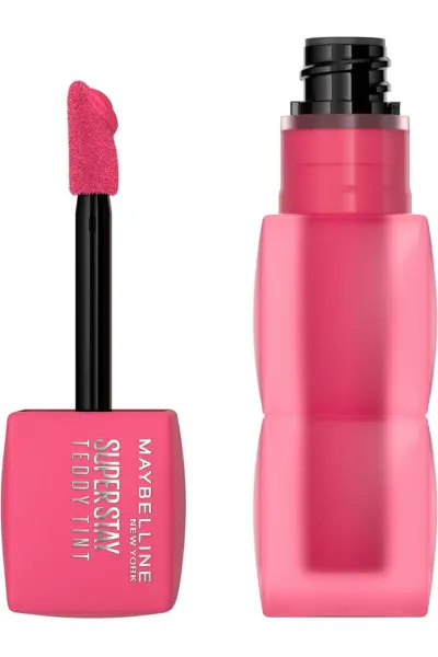 خرید و قیمت تینت لب مات مخملی 12 ساعته مدل Teddy Lip Tint رنگ PINKY PROMISE Maybelline New York  میبلین نیویورک اصل