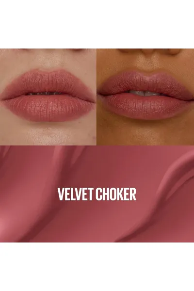  تصویر 1 : Maybelline New York میبلین نیویورک  تینت لب مات مخملی 12 ساعته مدل Teddy Lip Tint رنگ VELVET CHOKER  