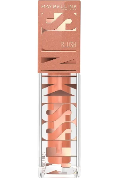  تصویر 1 : Maybelline New York میبلین نیویورک  رژگونه مایع مات و بادوام Sunkisser رنگ 01 Downtown Rush  