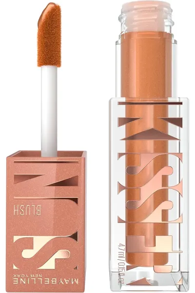  تصویر 1 : رژگونه مایع مات و بادوام Sunkisser رنگ 09 Midnight Shimmer میبلین نیویورک Maybelline New York 