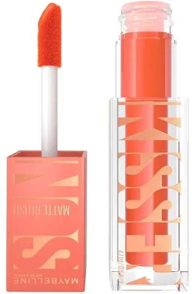  تصویر 1 : Maybelline New York میبلین نیویورک  رژگونه مایع مات و بادوام Sunkisser رنگ 34 Peachy Quench  