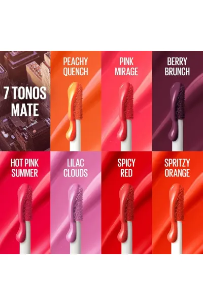  تصویر 4 : Maybelline New York میبلین نیویورک  رژگونه مایع مات و بادوام Sunkisser رنگ 34 Peachy Quench  