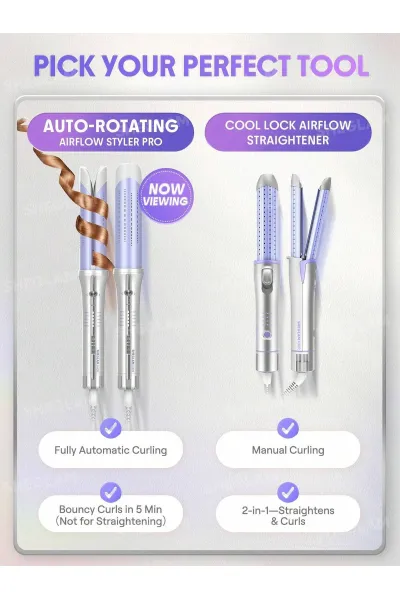  تصویر 3 : فر مو سایز ۳۲ اتوماتیک شیگلم با جریان هوای خنک مدل Airflow Styler Pro شیگلم Sheglam 