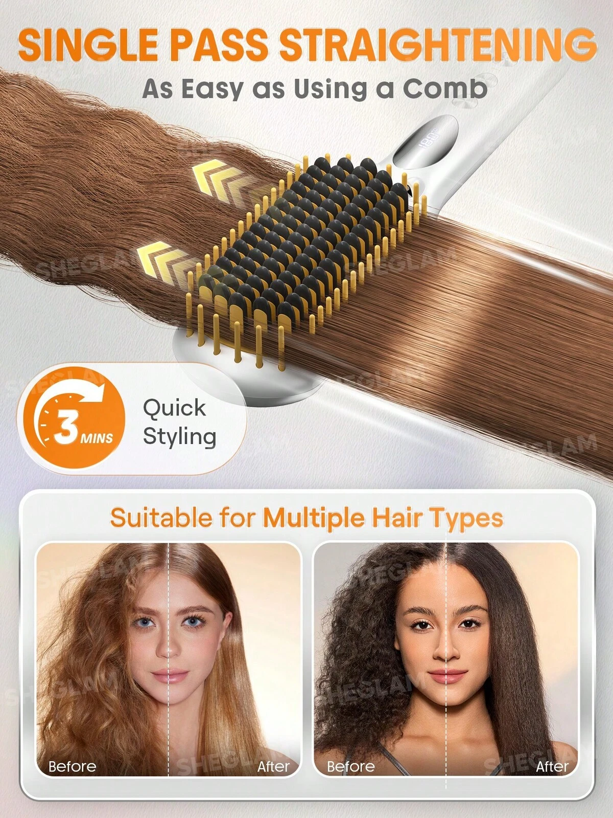  تصویر 3 : Sheglam شیگلم  برس حرارتی  