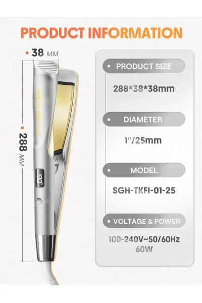  تصویر 8 : اتو مو فر کننده و صاف کننده Twist Kiss Flat Iron شیگلم Sheglam 