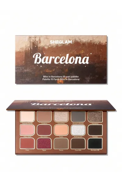  تصویر 1 : Sheglam شیگلم  پالت سایه 15 رنگ مدل بلیس این بارسلونا رنگ Multicolor  