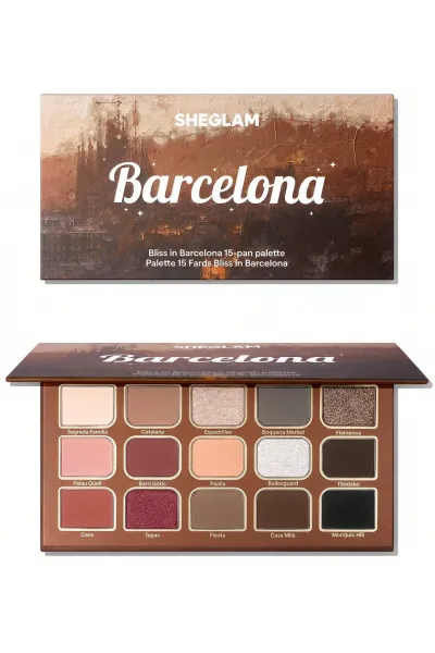 خرید و قیمت پالت سایه 15 رنگ مدل بلیس این بارسلونا رنگ Multicolor Sheglam  شیگلم اصل