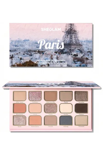 خرید و قیمت پالت سایه چشم مات و شاین شیگلم Picnic In Paris Sheglam  شیگلم اصل
