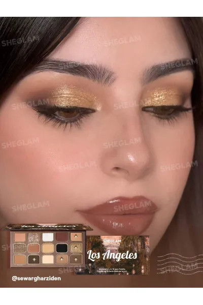 تصویر 4 : Sheglam شیگلم  پالت سایه چشم مات و شاین شیگلم Matinée In L.A.  
