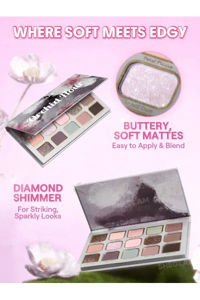  تصویر 5 : Sheglam شیگلم  پالت سایه چشم مات و شاین شیگلم مدل Orchid Hour  