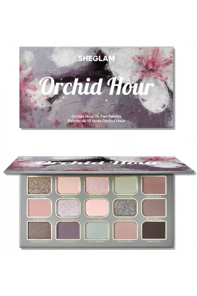 خرید و قیمت پالت سایه چشم مات و شاین شیگلم مدل Orchid Hour Sheglam  شیگلم اصل