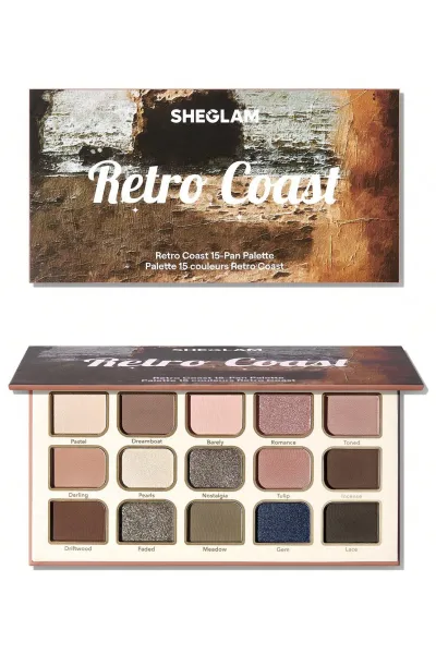 خرید و قیمت پالت سایه چشم رنگ‌های گرم و ساحلی شیگلم مدل Retro Coast Sheglam  شیگلم اصل