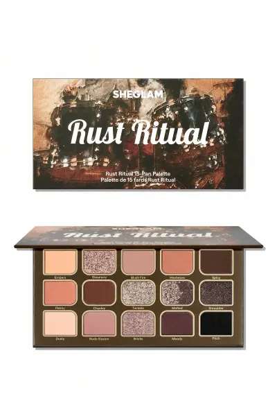  تصویر 1 : Sheglam شیگلم  پالت سایه چشم تناژ آجری و مسی شیگلم Rust Ritual  