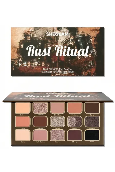 خرید و قیمت پالت سایه چشم تناژ آجری و مسی شیگلم Rust Ritual Sheglam  شیگلم اصل