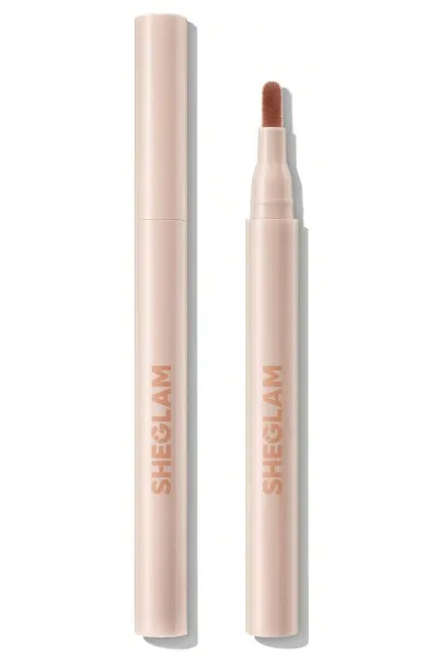 خرید و قیمت مداد لب مایع و تینت لب شیگلم مدل True Stain Liquid Lip Liner رنگ 012 Bare Blush Sheglam  شیگلم اصل