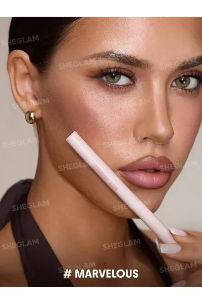  تصویر 2 : Sheglam شیگلم  مداد لب مایع و تینت لب شیگلم مدل True Stain Liquid Lip Liner رنگ 010 Marvelous  