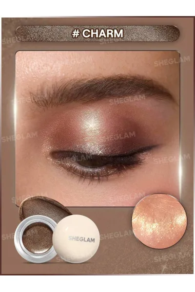  تصویر 2 : Sheglam شیگلم  سایه چشم کرمی شاین دار مدل Starstruck رنگ Charm  