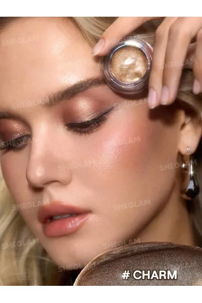  تصویر 4 : Sheglam شیگلم  سایه چشم کرمی شاین دار مدل Starstruck رنگ Charm  