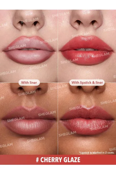  تصویر 1 : Sheglam شیگلم  مداد لب و خط لب رنگ Cherry Glaze  