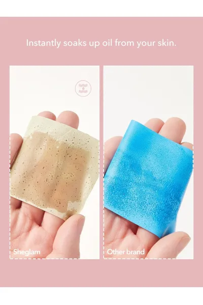  تصویر 5 : Sheglam شیگلم  دستمال جذب چربی صورت بدون آسیب به آرایش  