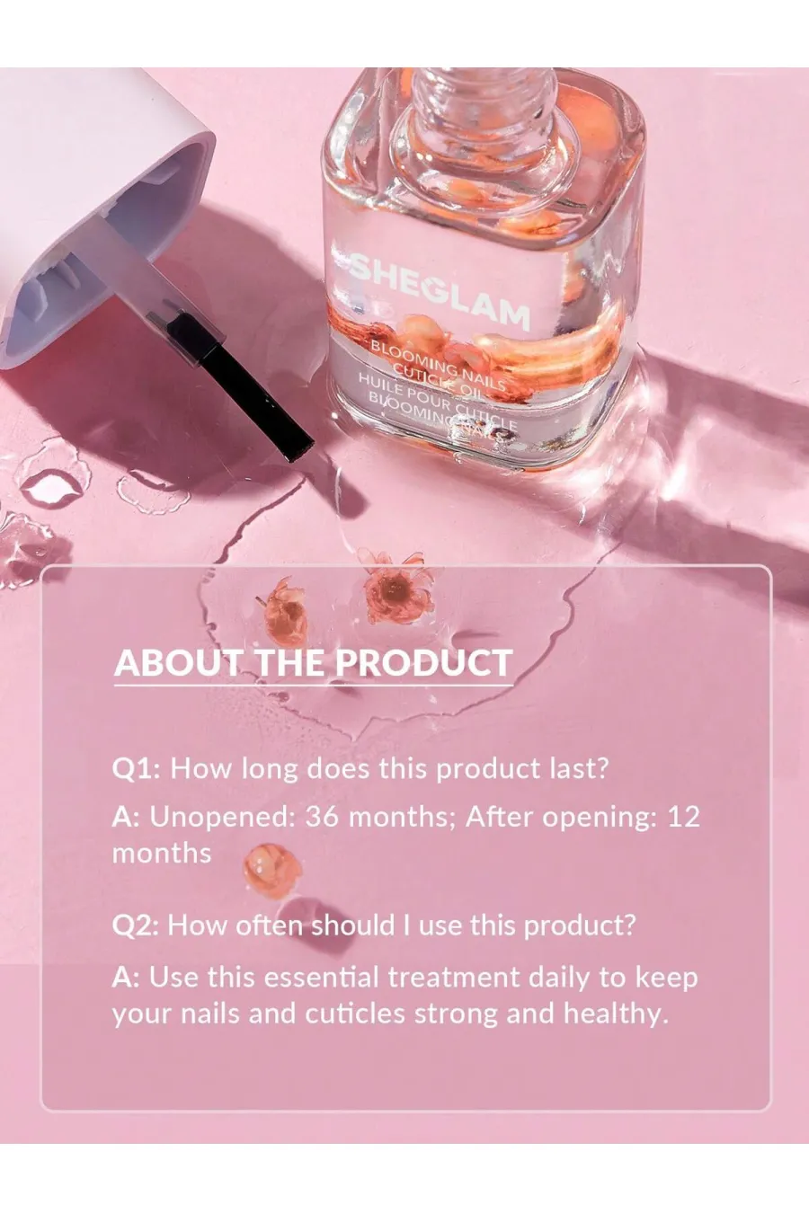 درباره روغن مراقبت از پوست اطراف ناخن Blooming Nails Pink شیگلم Sheglam درباره روغن مراقبت از پوست اطراف ناخن Blooming Nails Pink شیگلم Sheglam