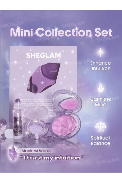  تصویر 3 : Sheglam شیگلم  مجموعه مینی کریستال اینتنشنز آمیتیست  
