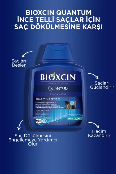  تصویر 2 : BIOXCIN بیوکسین  شامپو کوانتوم ضد ریزش موهای چرب  