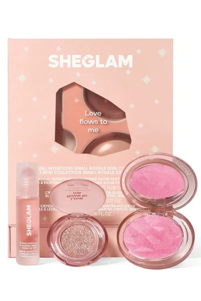 خرید و قیمت مجموعه مینی کریستال اینتنشنز رز کوارتز Sheglam  شیگلم اصل